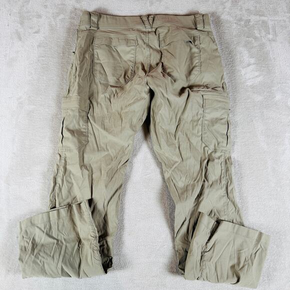 Duluth Trading Co Pants Womens 14 Tan Dry on the Fly Cargo Hiking Outdoor Campin - Picture 7 of 11